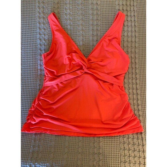 Old Navy Other - Old Navy Womans Plus Size ?1X or 2X   Orange Swim top w/ Underwire 4 Summer